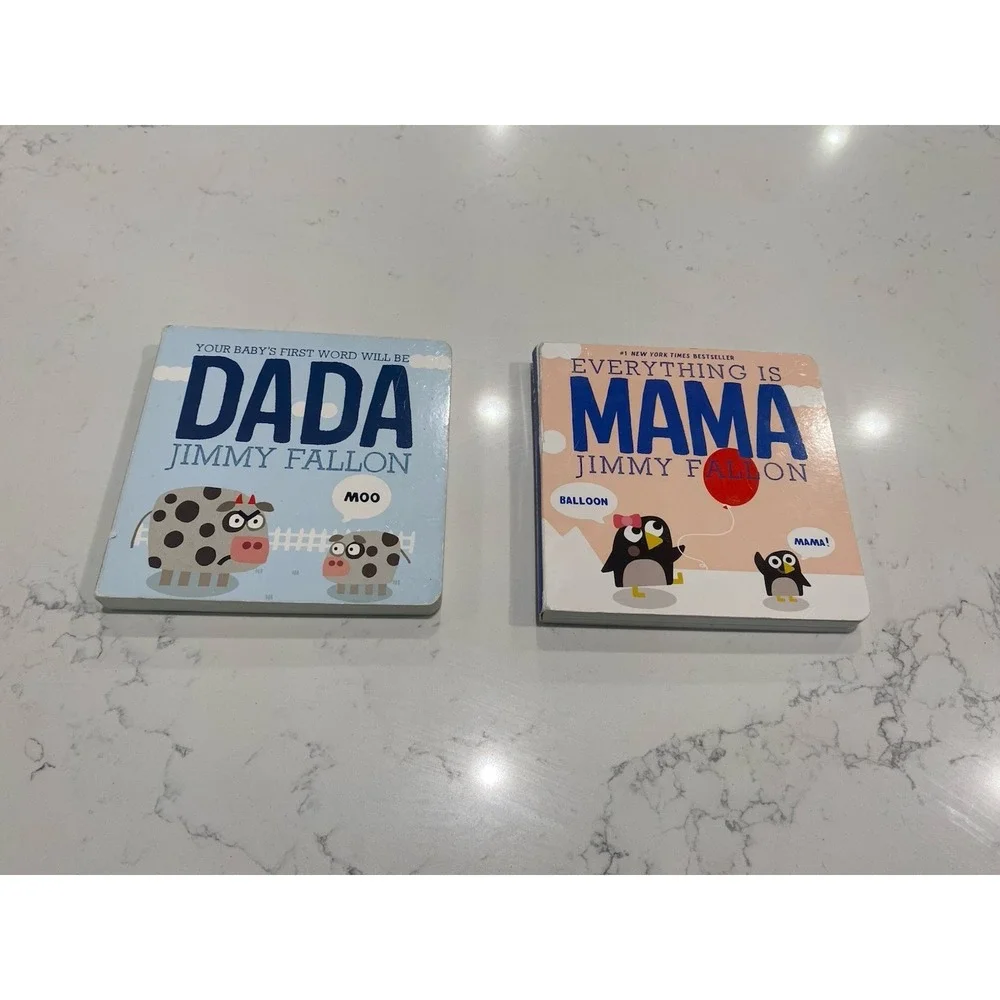 Jimmy Fallon Board Book Lot: DADA & MAMA‎ - Good Used Condition - 2 Books